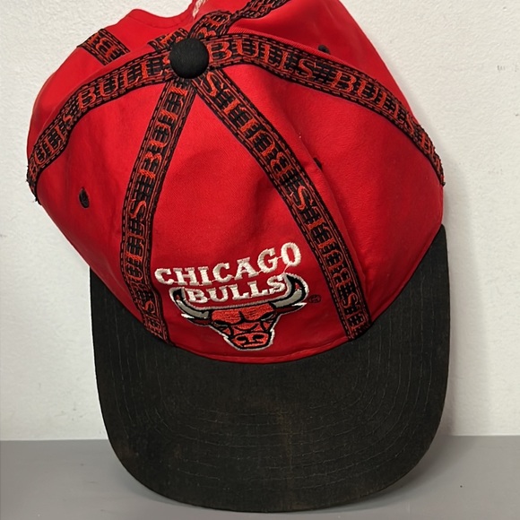 STARTER Vintage CHICAGO BULLS The Classic Tri Power Snapback Hat Jordan Era - Picture 8 of 8